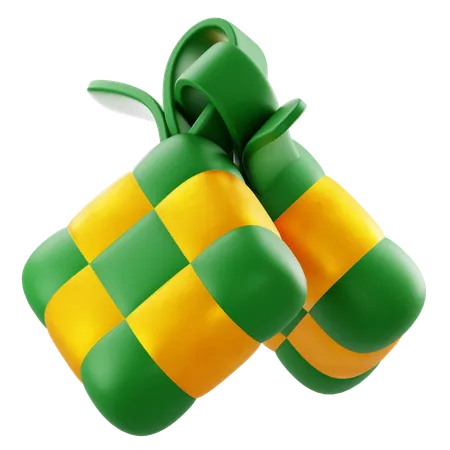 Ketupat  3D Icon