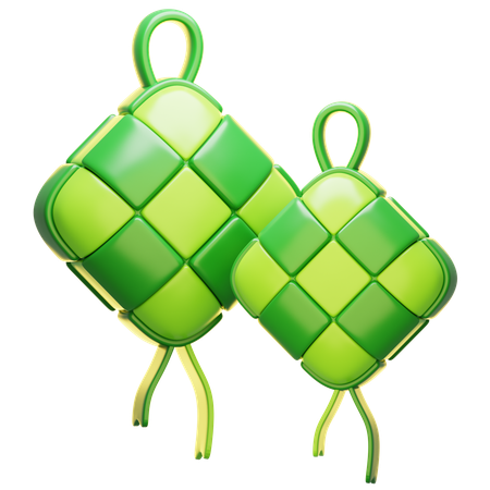 Ketupat  3D Icon