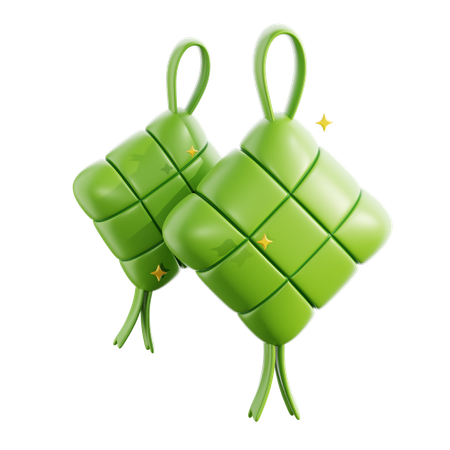 Ketupat  3D Icon