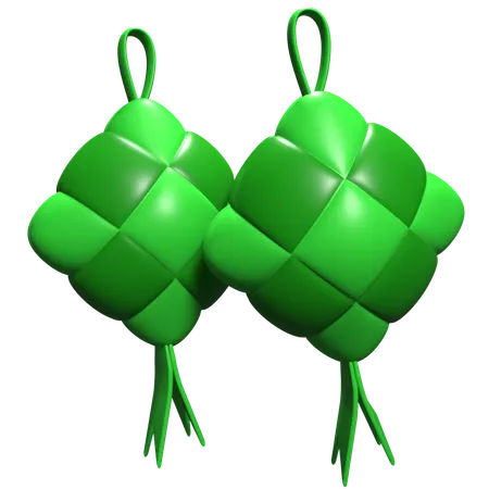 Ketupat  3D Icon