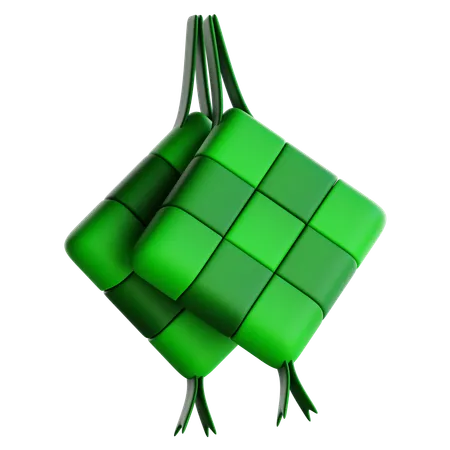 Ketupat  3D Icon