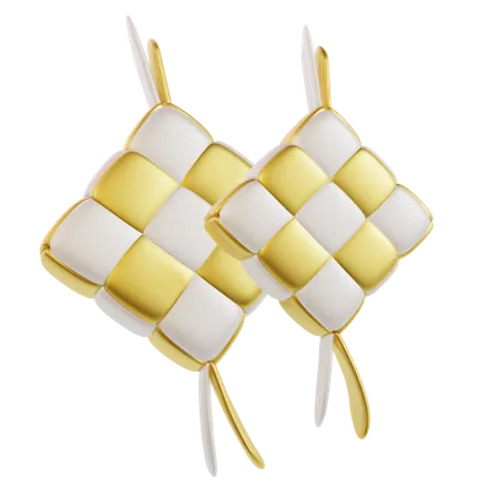 Ketupat  3D Icon