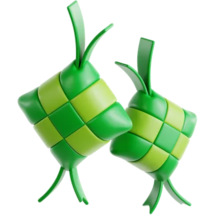 Ketupat  3D Icon