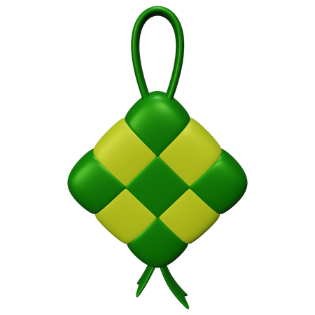 Ketupat 3D Icon