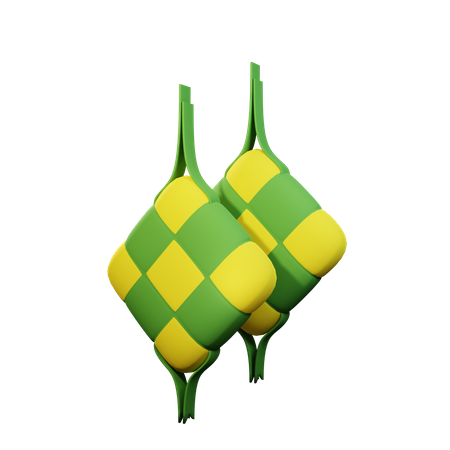Ketupat  3D Icon