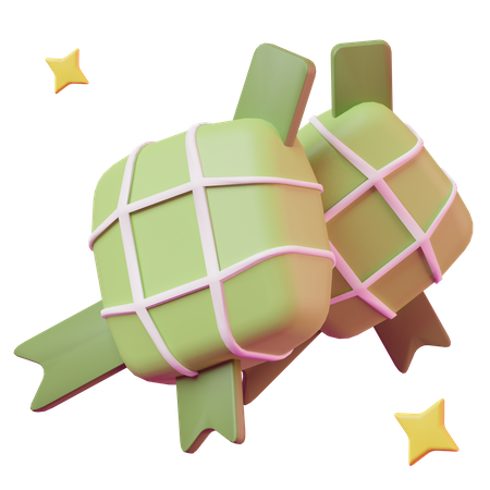 Ketupat  3D Icon