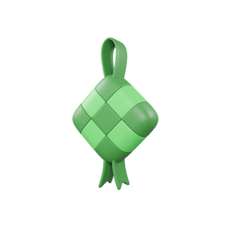 Ketupat  3D Illustration