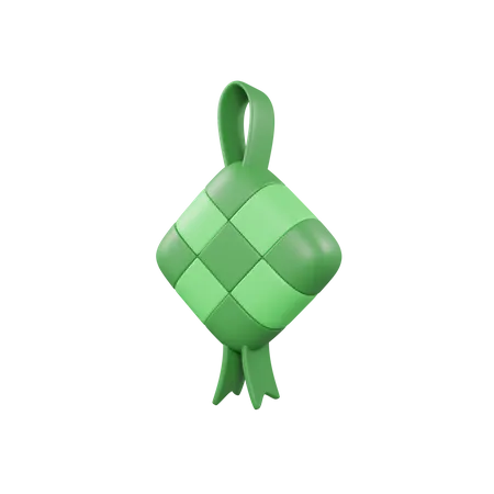 Ketupat  3D Illustration