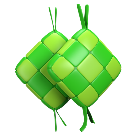 Ketupat  3D Illustration