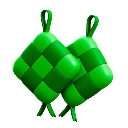 Ketupat  3D Illustration