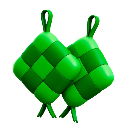 Ketupat  3D Illustration