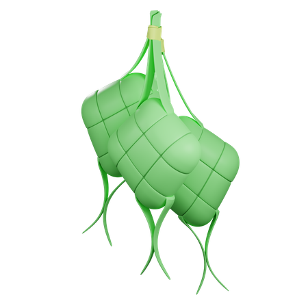 Ketupat  3D Illustration