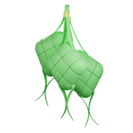 Ketupat  3D Illustration