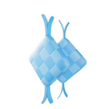 Ketupat  3D Illustration