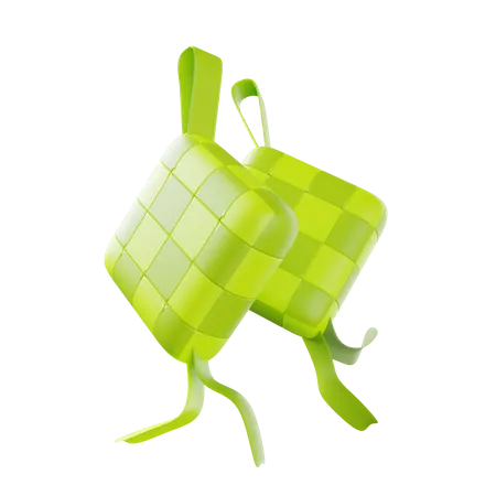 Ketupat  3D Illustration