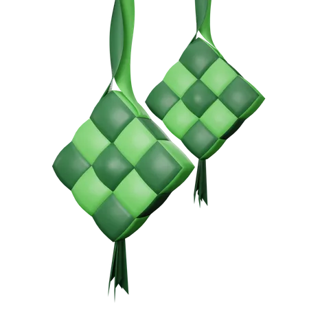 Ketupat  3D Illustration