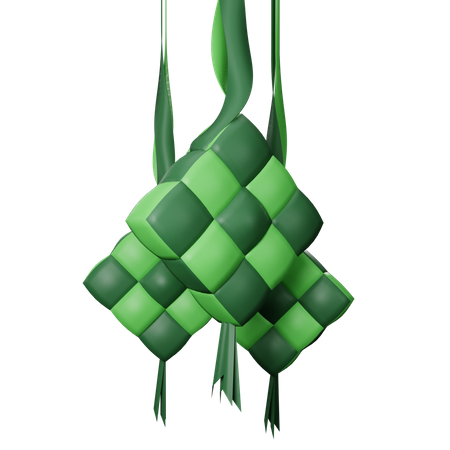 Ketupat  3D Illustration