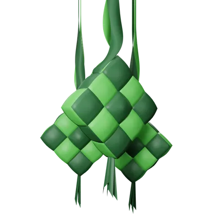 Ketupat  3D Illustration