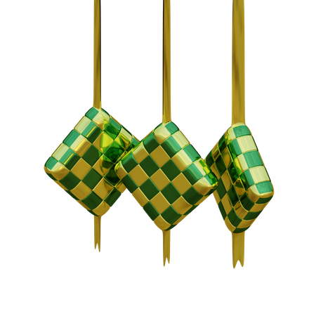 Ketupat  3D Illustration