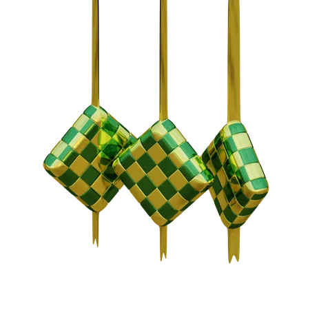 Ketupat  3D Illustration