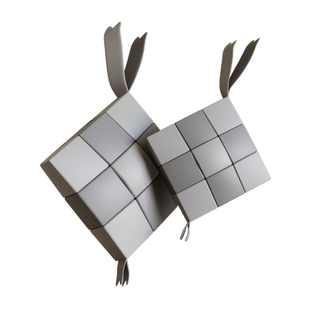 Ketupat  3D Illustration