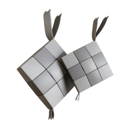 Ketupat  3D Illustration