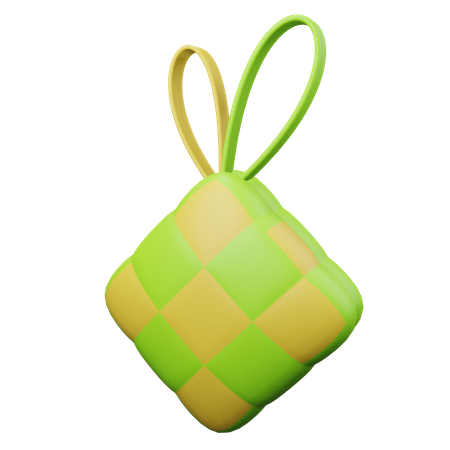 Ketupat  3D Illustration