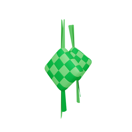 Ketupat  3D Illustration