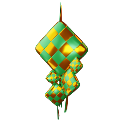 Ketupat  3D Illustration