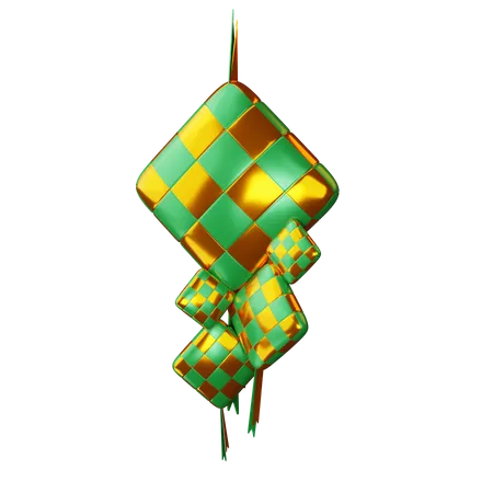 Ketupat  3D Illustration