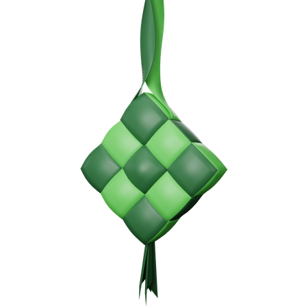 Ketupat  3D Illustration