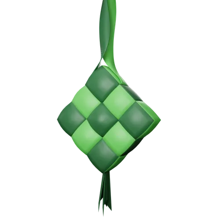 Ketupat  3D Illustration