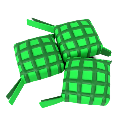 Ketupat  3D Illustration