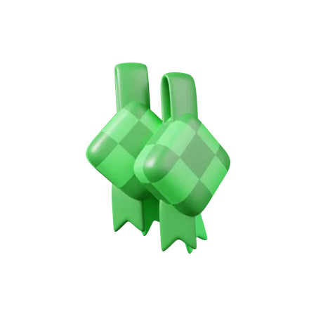 Ketupat  3D Illustration