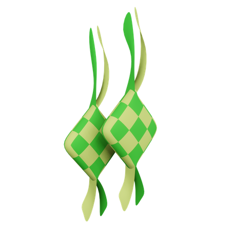 Ketupat  3D Illustration