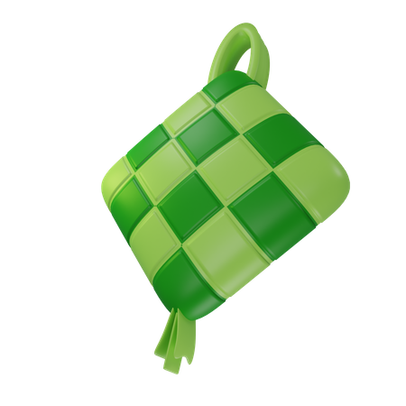 Ketupat  3D Illustration