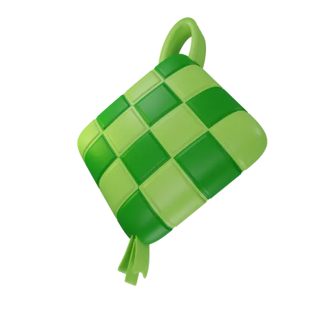 Ketupat  3D Illustration