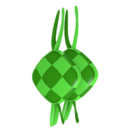 Ketupat  3D Illustration