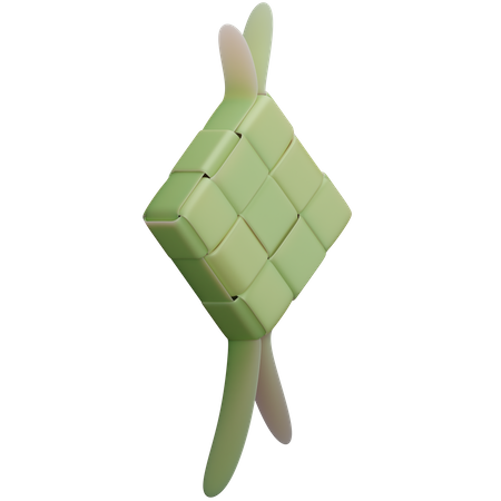 Ketupat  3D Illustration