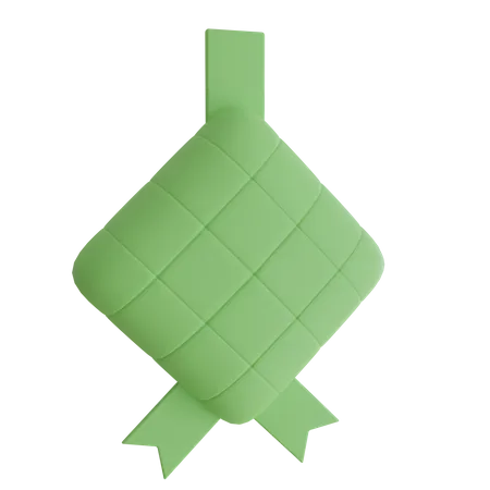 Ketupat Food Illustration 3D Icon