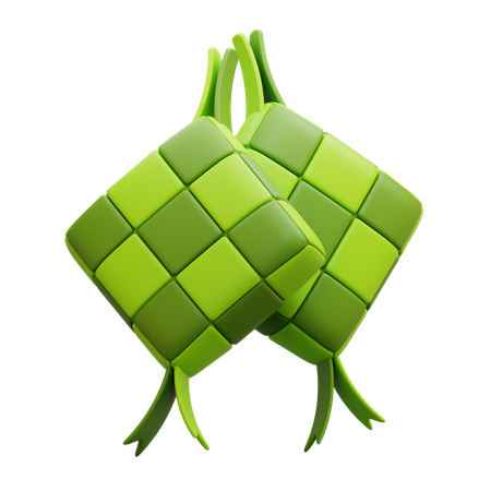 Bolos de arroz ketupat  3D Icon