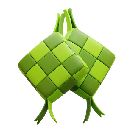 Bolos de arroz ketupat  3D Icon