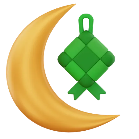 Ketupat decoration 3D Icon