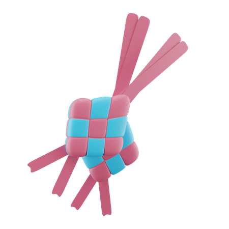 Ketupat-Dekorationselement  3D Icon