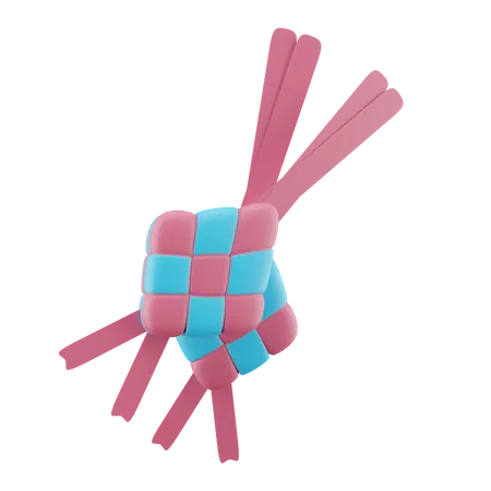 Ketupat-Dekorationselement  3D Icon