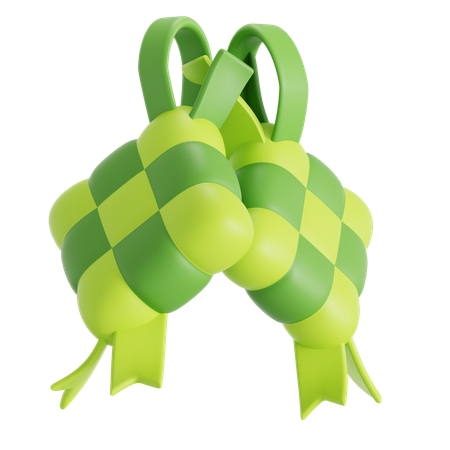 Ketupat food  3D Icon