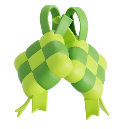 Ketupat food  3D Icon