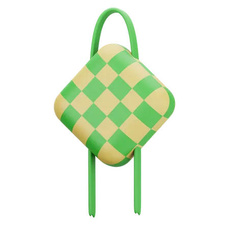 Ketupat Food  3D Icon