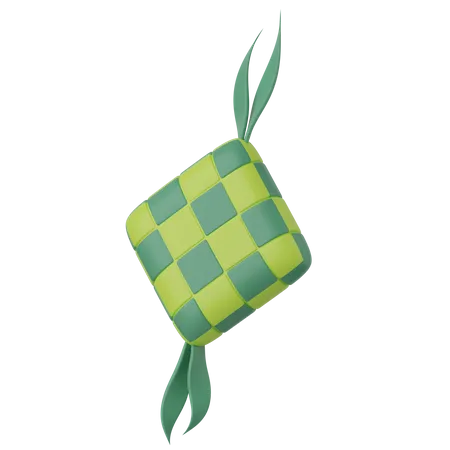 Ketupat Food  3D Icon