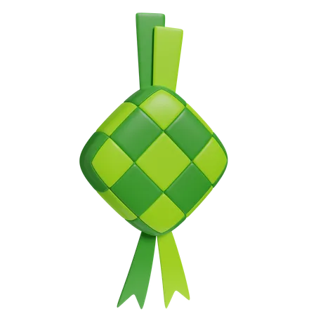 Ketupat Food  3D Icon